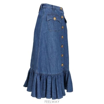 25SS 발렌티노 데님 스커트 6B3DD18L94C558 TP570584062