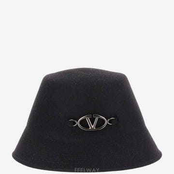 24FW 발렌티노 블랙 felt 버켓 모자 5W0HGA25GMBWQX TP570494850