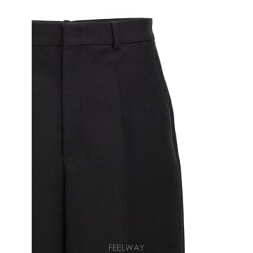 24FW 발렌티노 블랙 울 블렌드 pant 5V0RBI957U20NO TP570601169