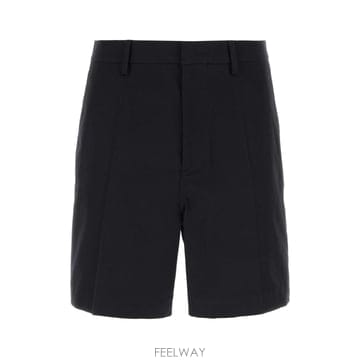 24SS 발렌티노 미드나이트 블루 스트레치 코튼 버뮤다 숏츠 4V3RDD109UA598 TP570375059