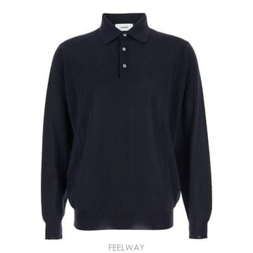 26FW 라르디니 미드나이트 블루 울 폴로 셔츠 CNLPML62CN64021850 TP579427241