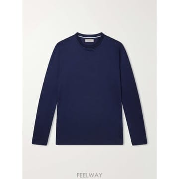 26 FW 카날리 네이비 코튼 저지 티셔츠 TP581942422