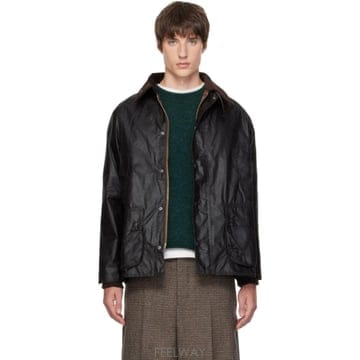 26 FW 바버 브라운 비데일 왁스 재킷 262390M180008