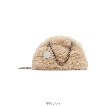 26 FW 스텔라 매카트니 베이지 미니 팔라벨라 드로우스트링 숄더백 262471F048026