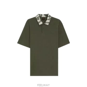 26 FW 보스 아트 프린트 폴로 셔츠 50565613 TP456775669