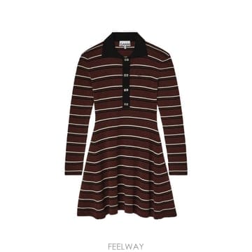 GANNI 26 FW ���� ��Ʈ������ �̴� ���� �巹�� A1030660 TP45590874526 FW ���� ��Ʈ������ �̴� ���� �巹�� A1030660 TP4559