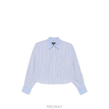 26 FW 랙앤본 스트라이프 크롭 셔츠 RAFZ26FSMCO TP457738711