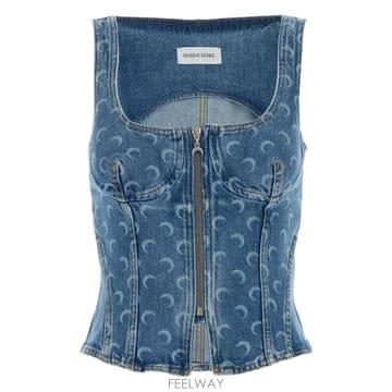 26 FW 마린세르 문 프린트 집업 블라우스 WTO408BCDEN0002BL05 TP455252376