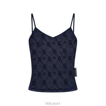 26 FW 마린세르 모노그램 플록 메시 탑 WTO514ACJER0005 TP457942863