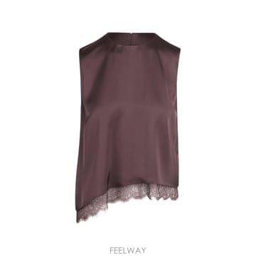 26 FW 빈스 lace trim asymmetric blouse V205113260 TP459213713