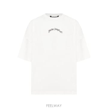 26 FW 팜앤젤스 커브드 로고 티셔츠 PMAA10BF25JER0010310 TP454266775
