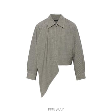 26 FW 랙앤본 스카프 디테일 체크 울 재킷 RAK226P0MTA0 TP456763933