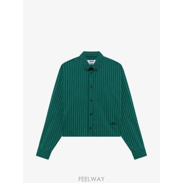 26 FW 엠에스지엠 핀스트라이프 패턴 크롭 셔츠 4140ME11267505 TP456759947