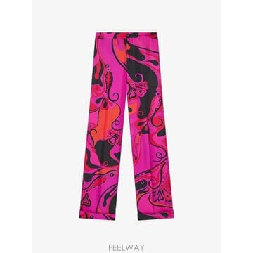 26 FW PUCCI 오키디 프린트 실크 팬츠 6HRT106H731 TP454259765