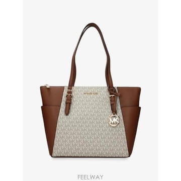 26 FW 마이클코어스 샬롯 로고 프린트 레더 토트 백 35T0GCFT3B TP459067836