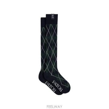 26 FW 파투 아가일 니트 롱 양말 AC1720279698N TP455952796