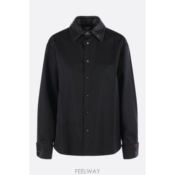 [E32]보테가 베네타 A002QUV6DB01010 여성 셔츠 블라우스 BOTTEGA VENETA wool