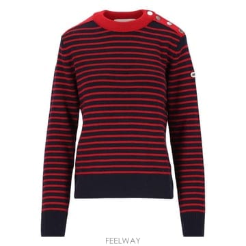[A94]아미 UKS891KN0200A320 여성 니트 스웨터 AMI AMI Crewneck Sweater