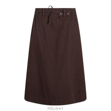 Golden Goose [B47]��籸�� GWP02778P00260055265 ���� ��ĿƮ ġ�� BROWN COTTON SKIRT[B47]��籸�� GWP02778P00260055265 ���� ��ĿƮ ġ�� BR