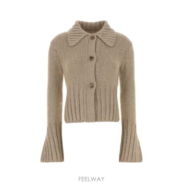 [X45]카이트 18403675K675 489 여성 스웨터 니트 가디건 Sand cashmere blend