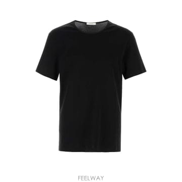 Lemaire [X45]���޸� TS0037LJ1016 BK999 ���� Ƽ���� �μҸ� ž Black cotton t shir[X45]���޸� TS0037LJ1016 BK999 ���� Ƽ���� �μҸ� ž B
