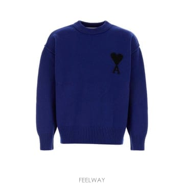 Ami [X45]�ƹ� UKS838018 A271 ���� ������ ��Ʈ ����� Blue wool sweater[X45]�ƹ� UKS838018 A271 ���� ������ ��Ʈ ����� Blue 