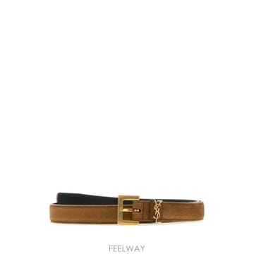 Saint Laurent [X45]���ζ� 554465AAG6E 2916 ���� ��Ʈ �㸮�� Camel suede belt[X45]���ζ� 554465AAG6E 2916 ���� ��Ʈ �㸮�� Camel su