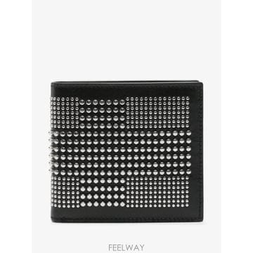 알렉산더 맥퀸 스터드 레더 2단 지갑