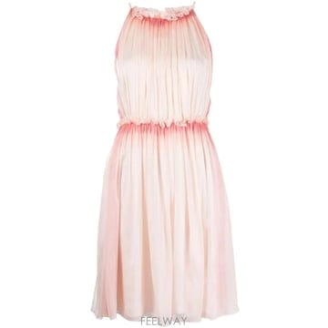 Alberta Ferretti 26 FW �˺���Ÿ�䷹Ƽ ���� Ȧ�ͳ� ��ũ �巹�� A54010148 TP45569307526 FW �˺���Ÿ�䷹Ƽ ���� Ȧ�ͳ� ��ũ �巹�� A54010148