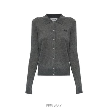 26 FW 라코스테 로고 패치 폴로 칼라 가디건 AF82770 TP459261542