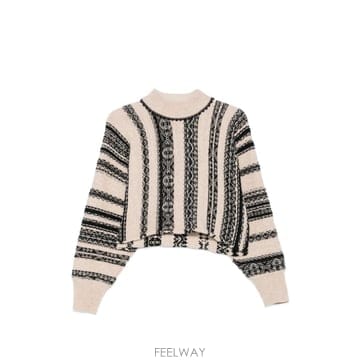 26 FW Forte Forte 자카드 니트 스웨터 15453MYKNIT TP458139190