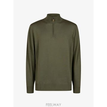 26 FW Canali 하프 지퍼 골지 트리밍 스웨터 C0015MK01149803 TP455928606