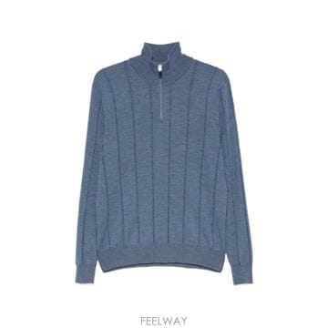 26 FW Canali 골지 쿼터 지퍼 스웨터 MK02483C0015 TP455928420