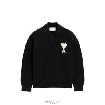 26 FW 아미 아미 드 쾨흐 울 폴로 셔츠 H26UPL409018 TP455691656