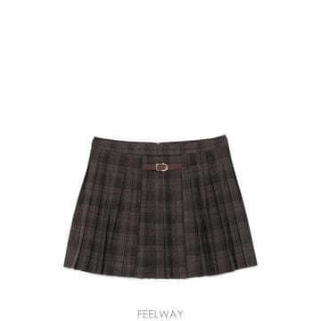 26 FW 산드로 체크 플리츠 스커트 SFPJU01728 TP457718846