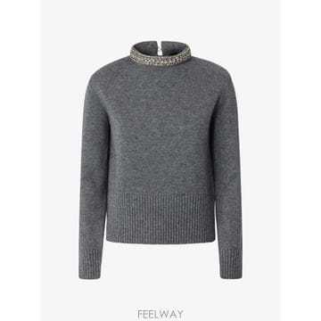 26 FW PINKO 베를리노 크리스털 장식 스웨터 107274A3GI TP459258727
