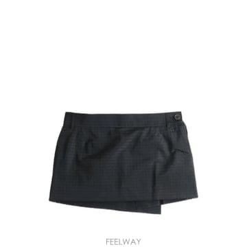 비비안 웨스트우드 블랙 폼 테일러드 미니 스커트