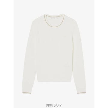26 FW 라코스테 콘트라스트 트리밍 케이블 니트 스웨터 AF3241 TP457928252