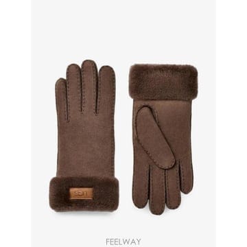 UGG 26 FW ��� shearling trim suede gloves 17369 TP45906219226 FW ��� shearling trim suede gloves 17369 TP4590621