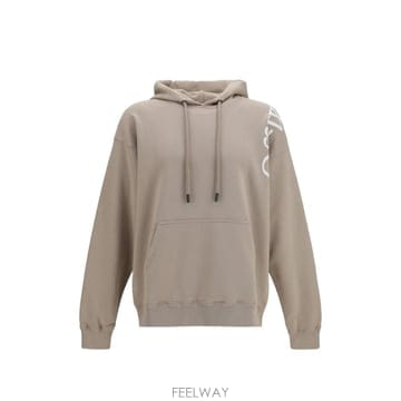 26 FW 오프화이트 버티컬 부키시 스케이트 로고 프린트 드로스트링 후드티 OMBB085F26FLE00O00