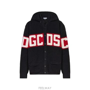 26 FW GCDS 로고 밴드 골지 니트 후드티 Z0MLQA149K155 TP459205032