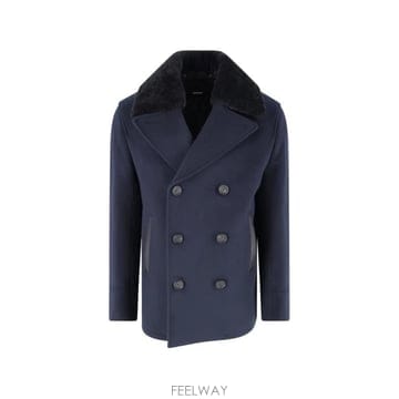 26 FW 맥케이지 시어링 칼라 더블 브레스티드 코트 COLEZNAVY TP459253677