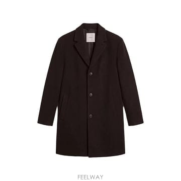 26 FW 캘빈클라인 single breasted notched lapel coat LV04LH444GUB1