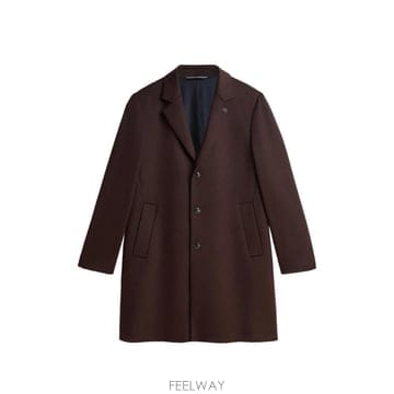 26 FW 타미힐피거 single breasted logo plaque coat MW0MW40768 TP45