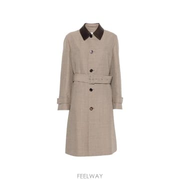 26 FW 라르디니 belted contrast collar coat ACJILLPACC67617 TP459