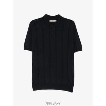26 FW Canali 골지 니트 반소매 폴로 셔츠 MK02483C1135 TP459365510
