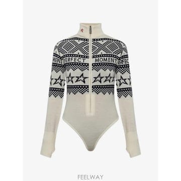 | Other Brand | 26 FW Perfect Moment Intarsia knit merino wool bodysuit W30026 FW Perfect Moment Intarsia knit merino wool bodysui