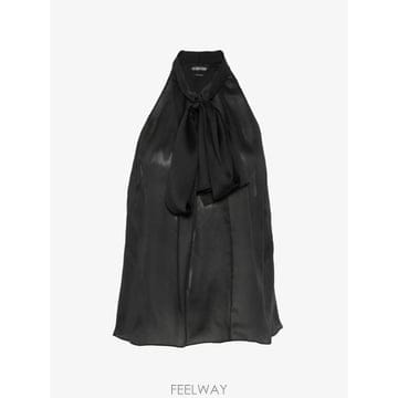 톰포드 패턴 홀터넥 탑