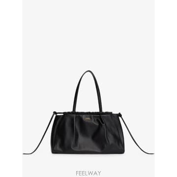 26 FW 타미힐피거 로고 장식 주름 트리밍 토트 백 AW0AW19223 TP457902385