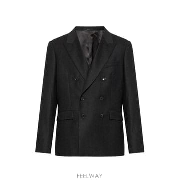 26 FW 폴스미스 차콜 울 캐시미어 플란넬 더블 브레스티드 블레이저 M1R1749W00109 TP45905